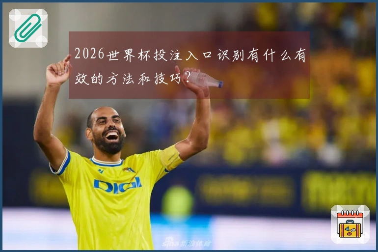 2026世界杯投注入口识别有什么有效的方法和技巧？